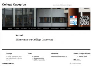 Le site du Collège Capeyron