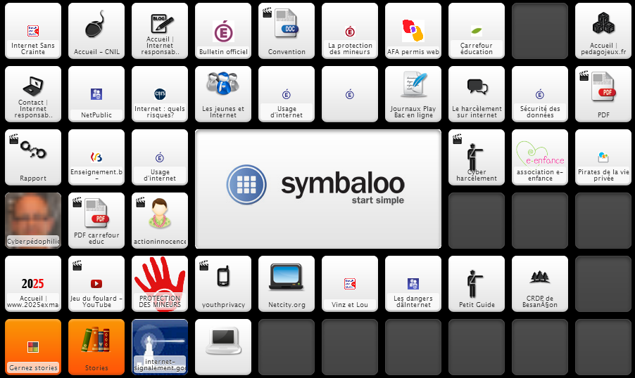 Protection des mineurs - Symbaloo