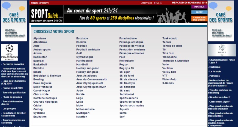 sportquick dictionnaire des sports